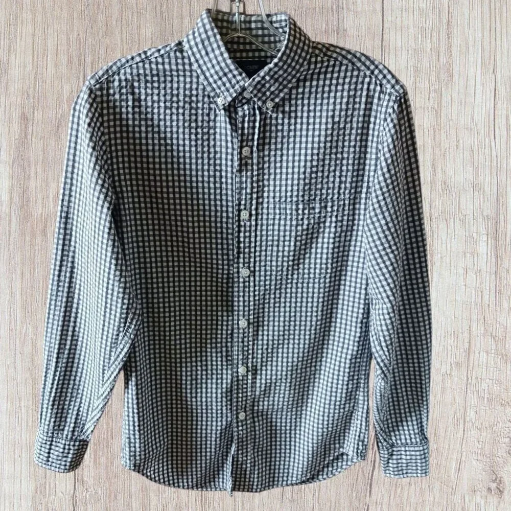 J.Crew Gingham Button-Up Long Sleeve Shirt Size XSmall